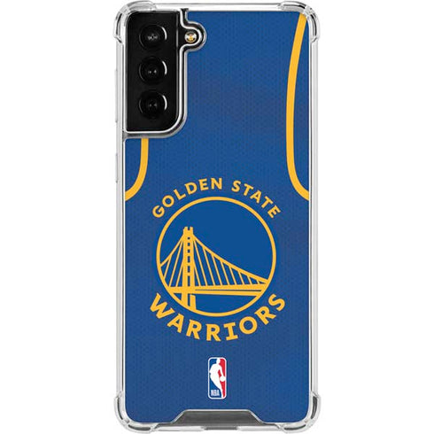 NBA Golden State Warriors Jersey Galaxy S21 FE Clear Case